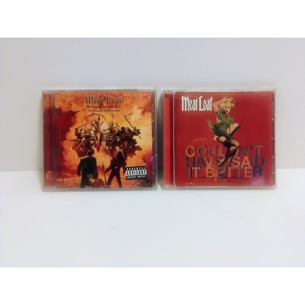 MEAT LOAF CD LOT BRAVER THAN WE ARE SEALED & COULDN’T HAVE SAID IT BETTER